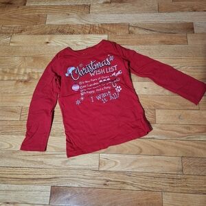 Kids christmas wishlist shirt